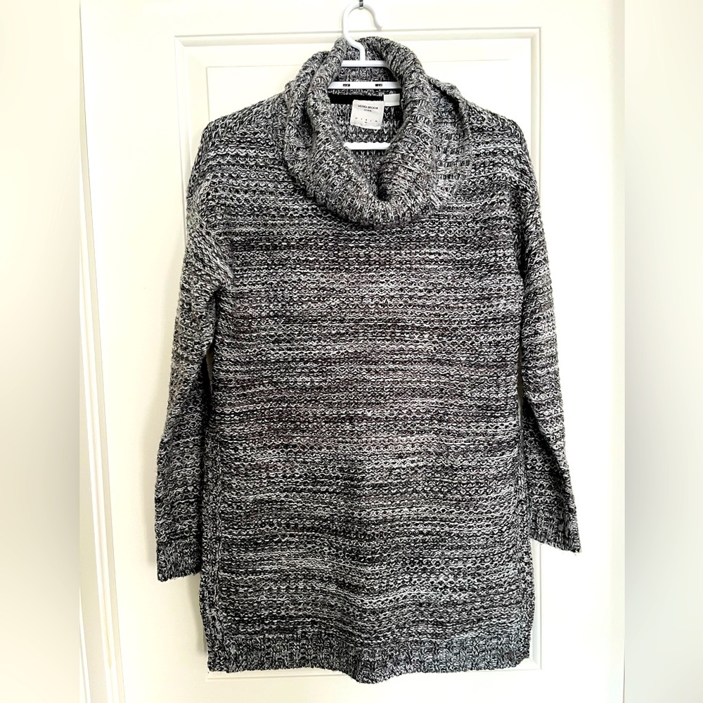 VERO MODA Cowl Neck Split Hem Tunic Knit Cowl Neck Sweater size M